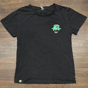Dutch Bros Black Tee with Green Logo